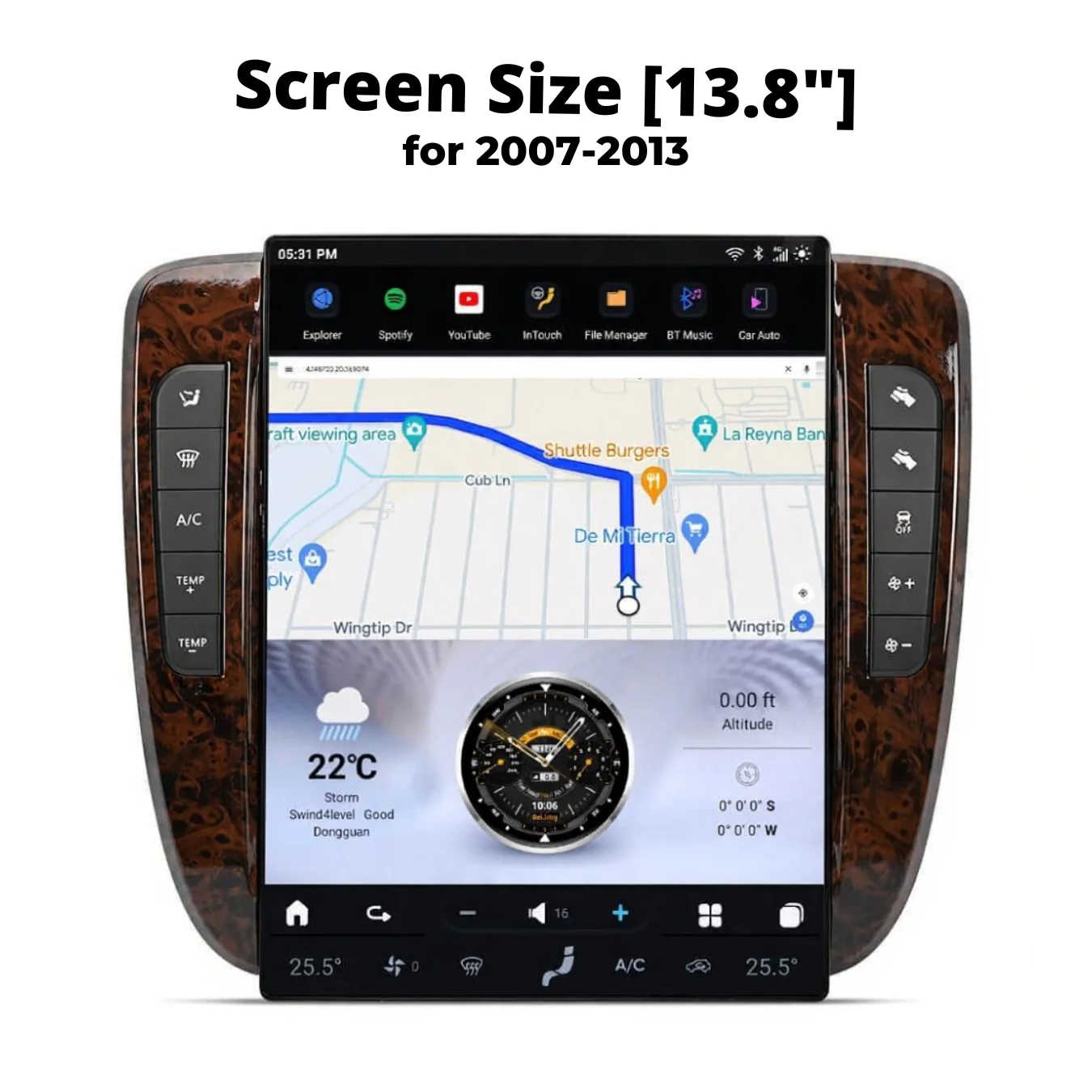 Chevrolet Silverado Tesla Screen 2007-2025 - Image 11