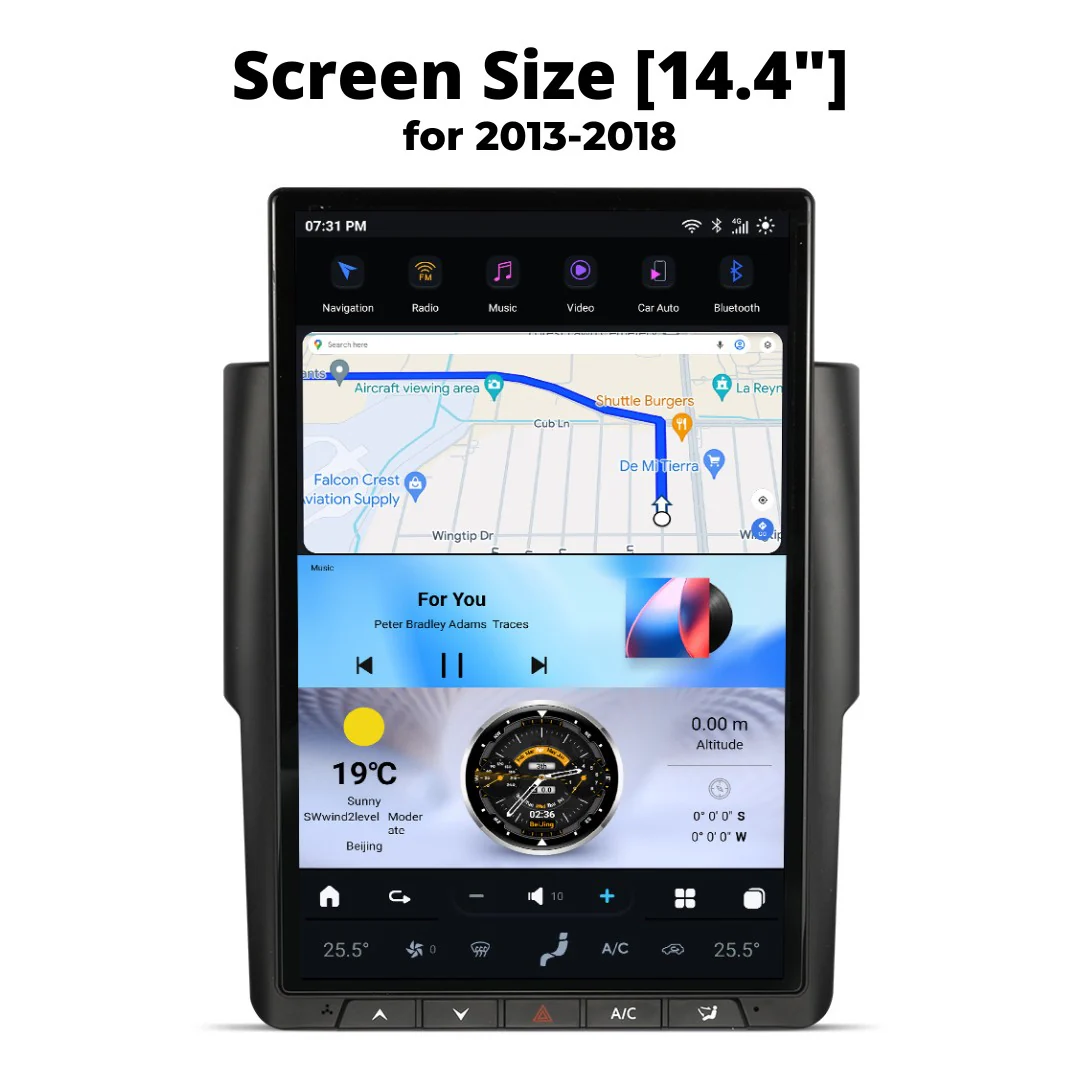 Dodge Ram Tesla Screen 2009-2024 - Image 12