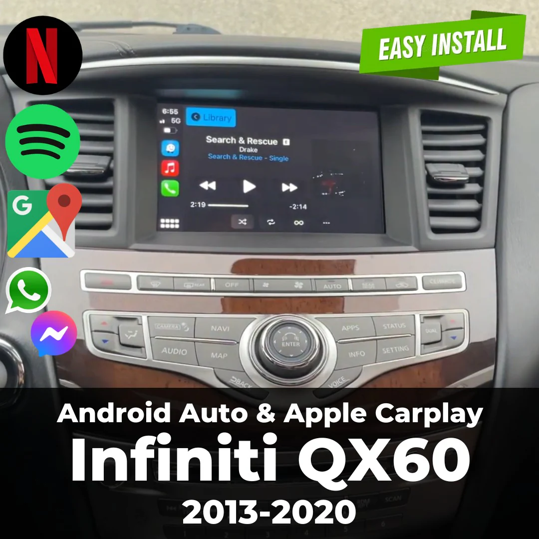 Infiniti QX60 Apple Carplay & Android Auto Module 2013-2020 - Image 9