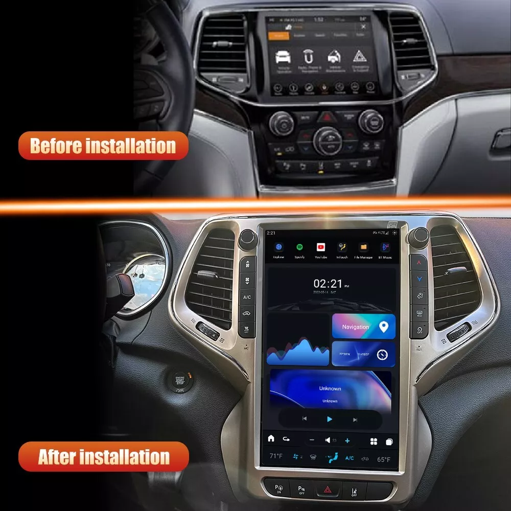 Jeep Cherokee 2014-2020 | Tesla-style Apple Carplay Screen - Image 10