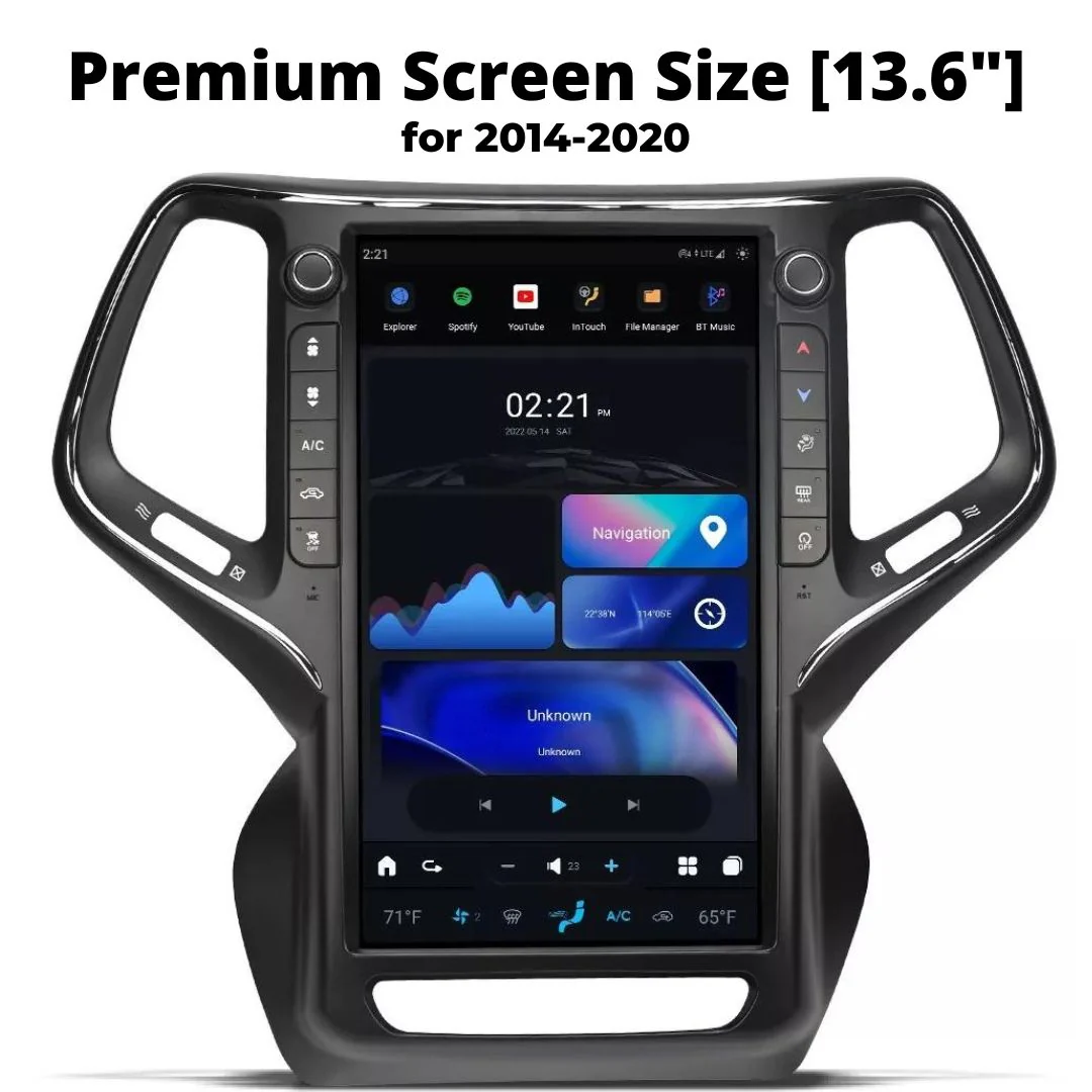 Jeep Cherokee 2014-2020 | Tesla-style Apple Carplay Screen - Image 12