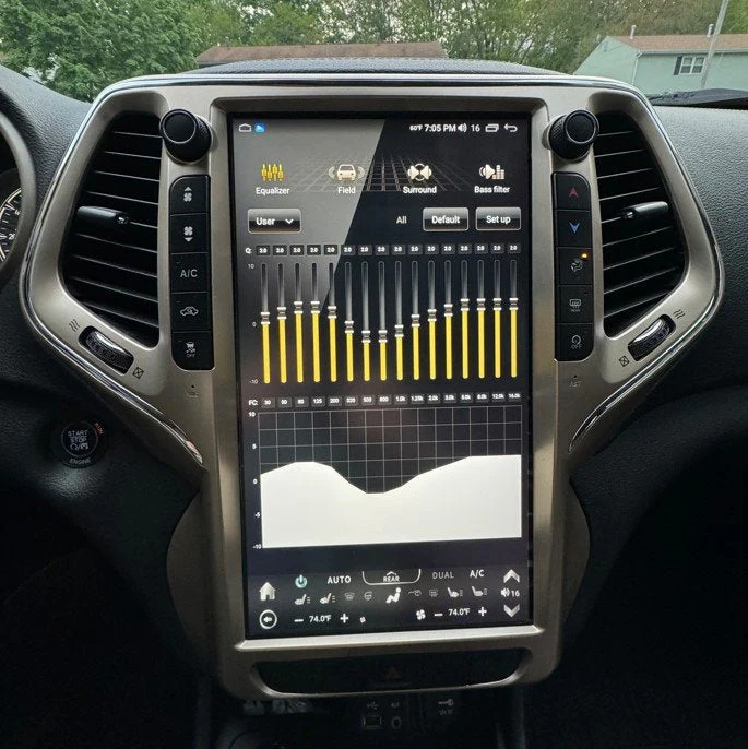 Jeep Cherokee 2014-2020 | Tesla-style Apple Carplay Screen - Image 3