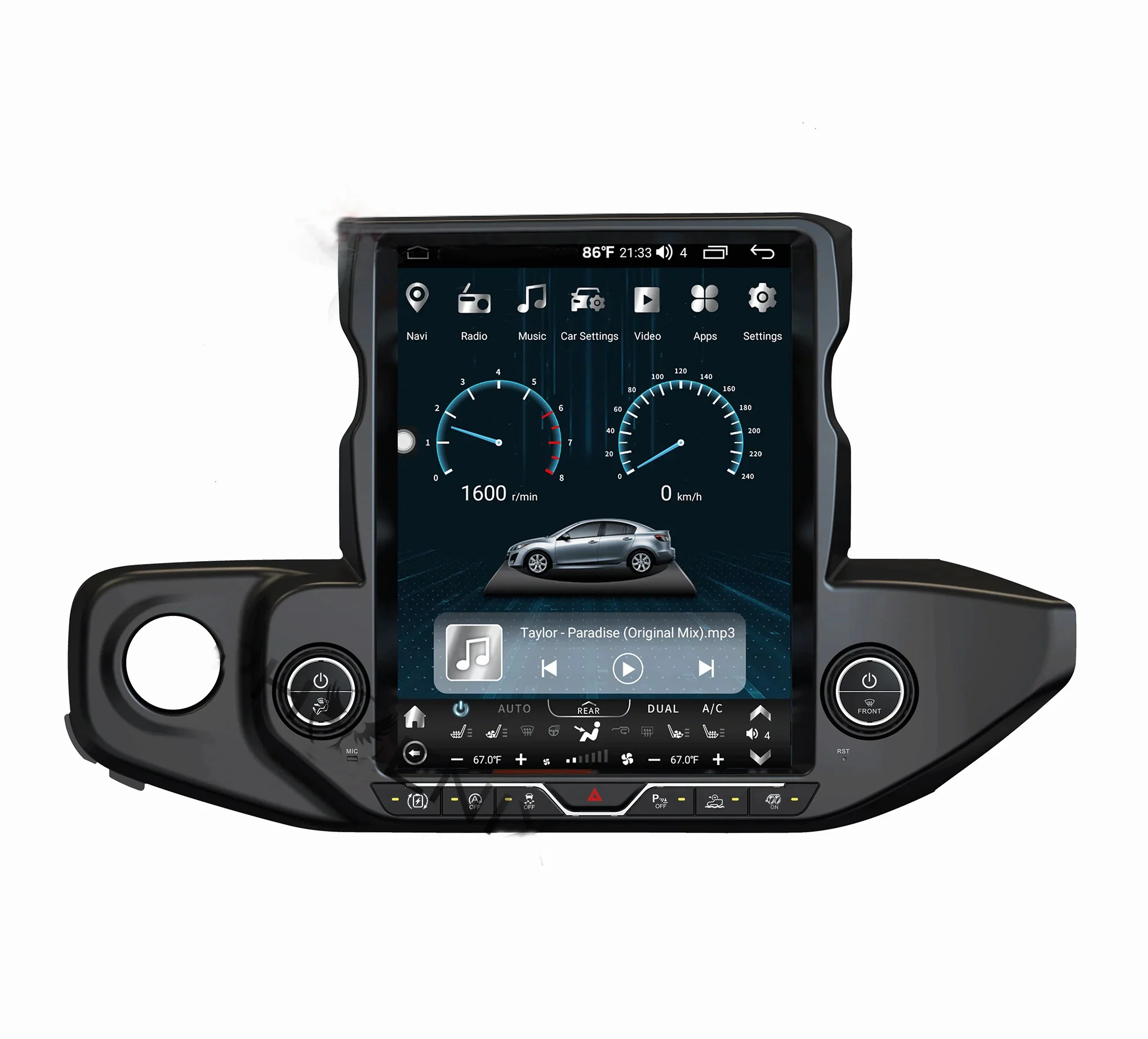 Jeep Gladiator 2020-2021 | Tesla-style Apple Carplay Screen - Image 4