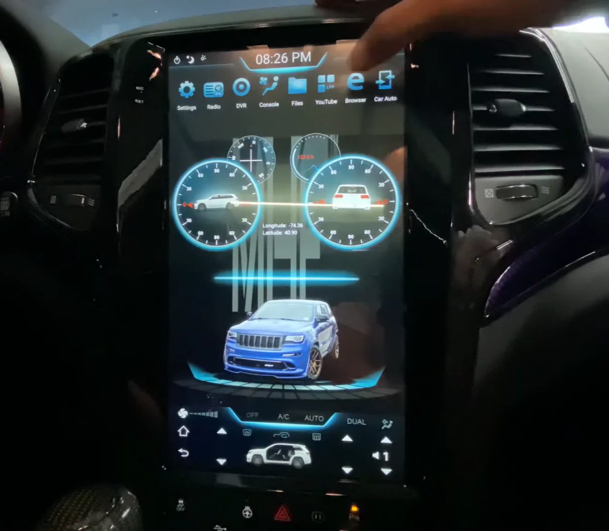 Jeep Grand Cherokee Tesla Screen 2010-2021 - Image 5