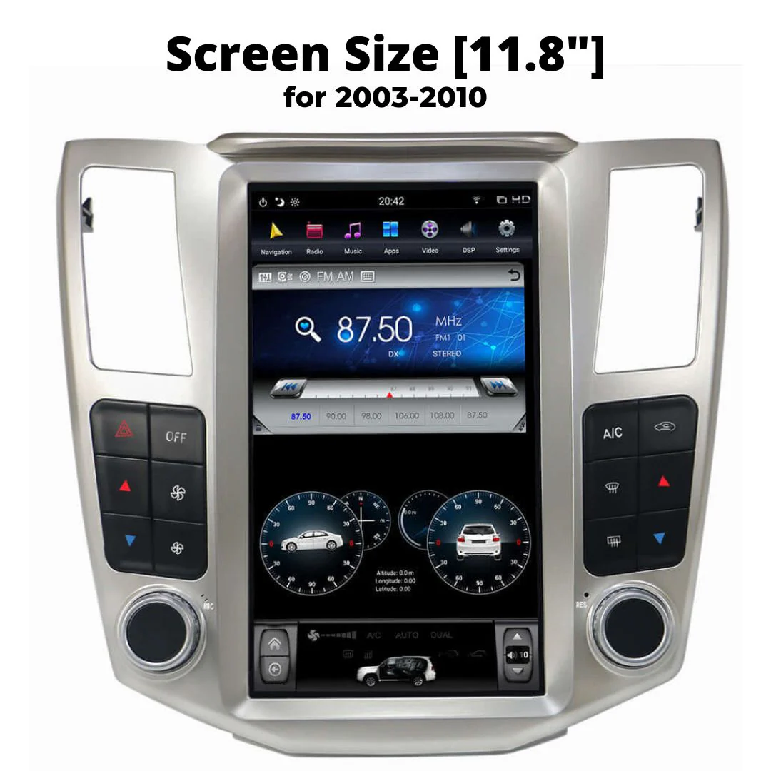 Lexus RX 2003-2010 | Tesla-style Apple Carplay Screen - Image 8