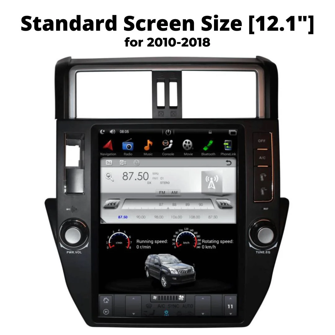 Toyota Prado 2002-2018 | Tesla-style Apple Carplay Screen - Image 11