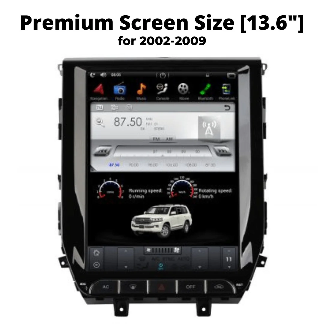 Toyota Prado 2002-2018 | Tesla-style Apple Carplay Screen - Image 12